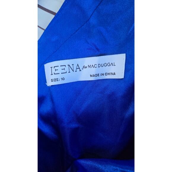 Mac Duggal Short Cobalt Blue Hoco Dress Size 10 - Picture 7 of 7